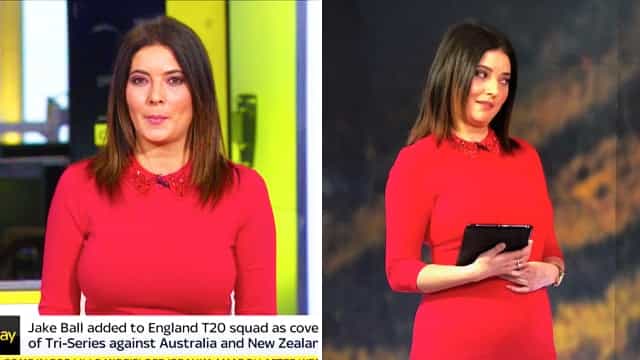 WATCH: George Boateng too busy complimenting Natalie Sawyer’s dress to realise he’s live on SSN