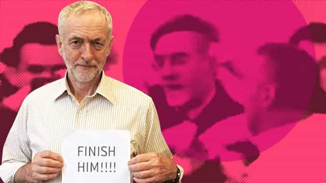 SHOCKING: Moment Corbyn thug uses FACE to attack Rees-Mogg supporter’s FIST SHOCKING: Moment Corbyn thug uses FACE to attack Rees-Mogg supporter’s FIST
