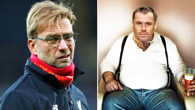 Klopp suggests Jamie Carragher needs to get in shape after Van Dijk comments