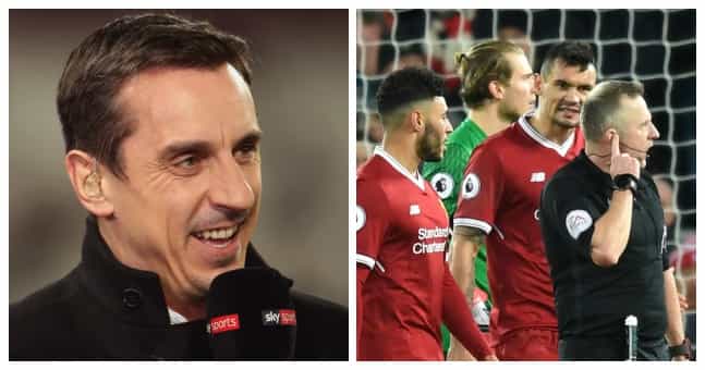 Gary Neville’s commentary sparks outrage as Liverpool fans fume over late penalty call Gary Neville’s commentary sparks outrage as Liverpool fans fume over late penalty call
