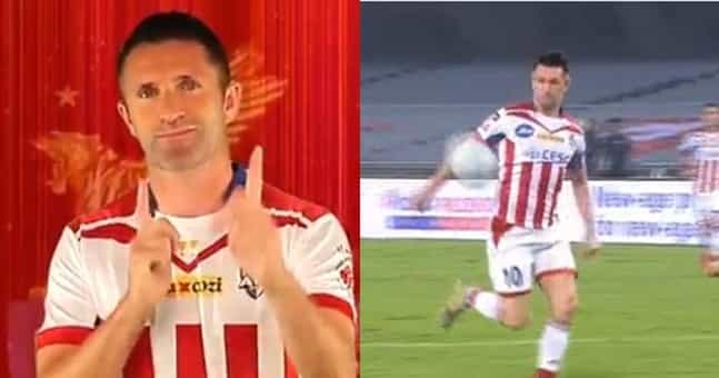 Robbie Keane scores delicious half volley in first game as player/manager Robbie Keane scores delicious half volley in first game as player/manager