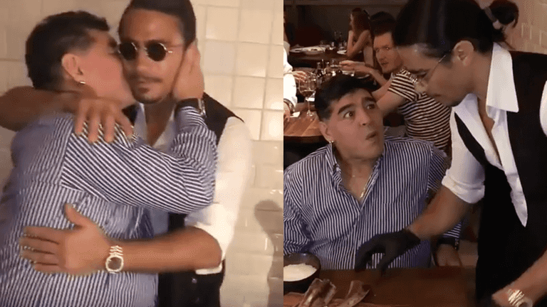 Diego Maradona met Salt Bae and they instantly fell in love