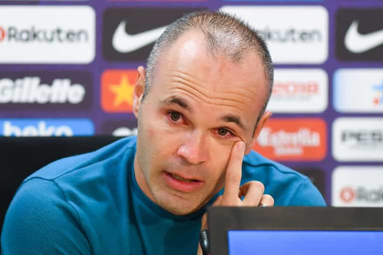 Andres Iniesta’s first club shares picture of him as a youngster as he confirms Barca exit