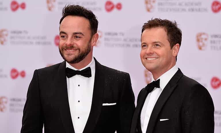 Dec Donnelly takes to BAFTA stage to accept award without Ant McPartlin Dec Donnelly takes to BAFTA stage to accept award without Ant McPartlin