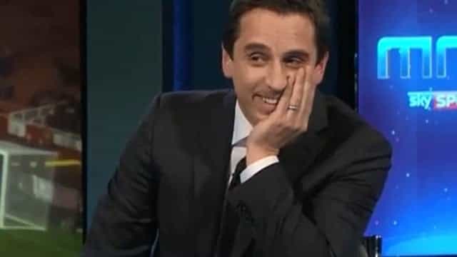 Gary Neville laughs off report that Sky Sports won’t take action after Liverpool joke Gary Neville laughs off report that Sky Sports won’t take action after Liverpool joke