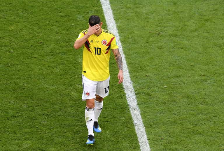 James Rodriguez is a huge doubt for England game after missing training James Rodriguez is a huge doubt for England game after missing training