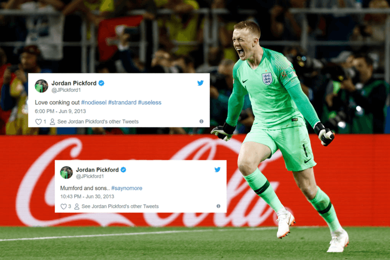 Jordan Pickford’s teenage tweets are delightfully charming