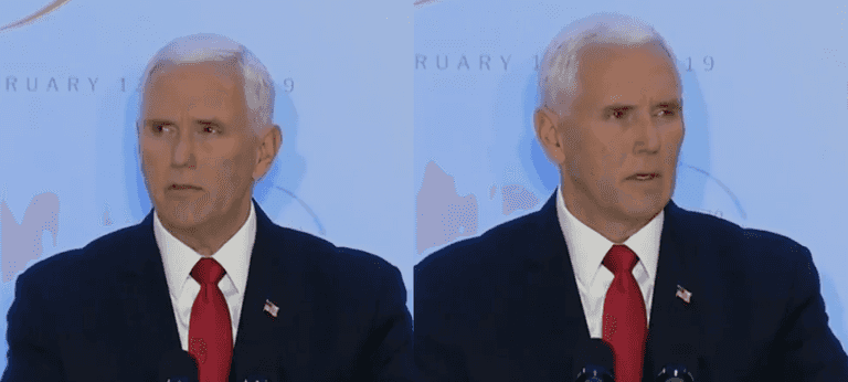 Behold Mike Pence waiting for applause in the most excruciating speech you’ll ever see