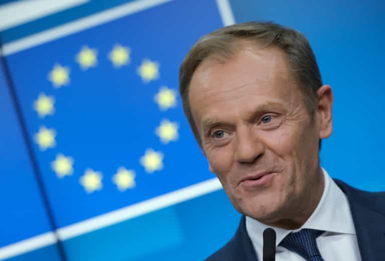 Donald Tusk pushes for year-long Brexit extension