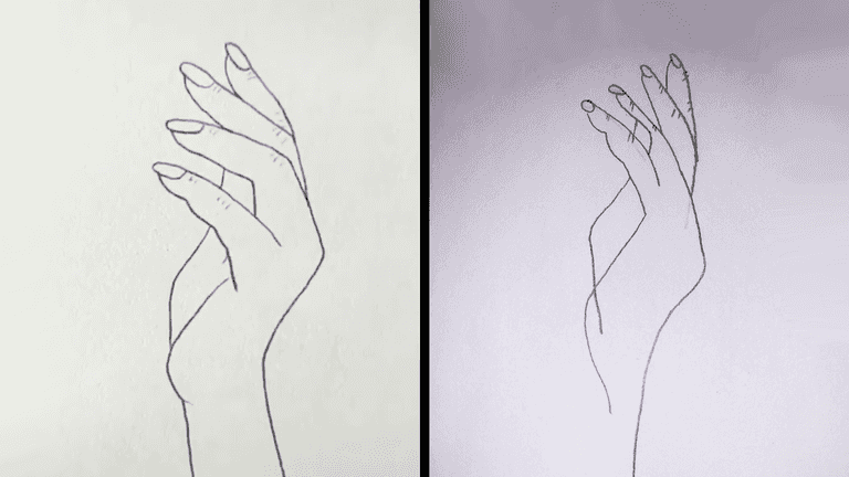 I spent an entire day trying to do that viral hand drawing and now the light in my life has gone out