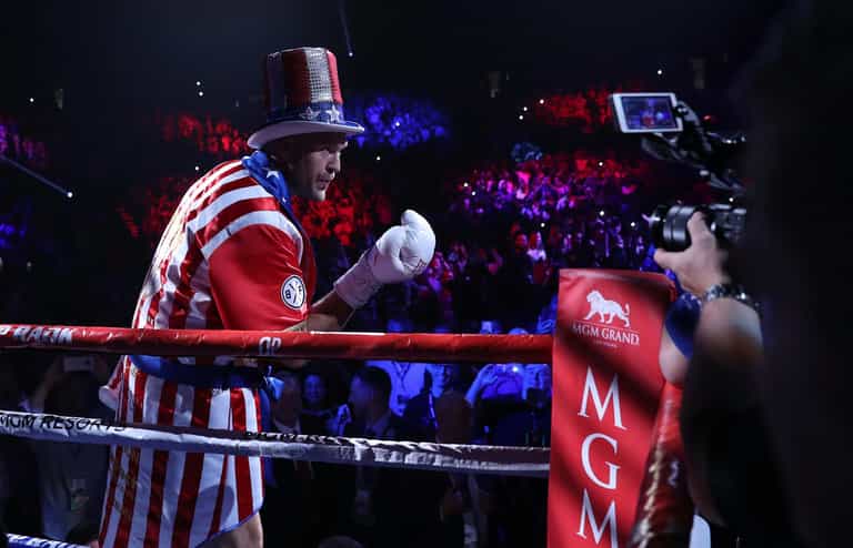 Tyson Fury does Apollo Creed cosplay, despite the fact Apollo gets killed in that film