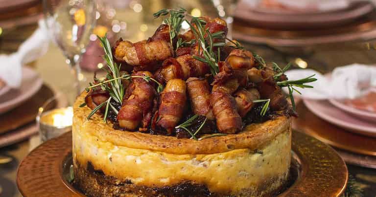 Pigs in blanket cheesecake is now a thing you can have for Christmas dinner Pigs in blanket cheesecake is now a thing you can have for Christmas dinner