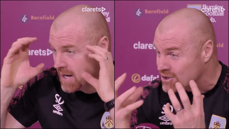 Sean Dyche shows his lighter side in hilarious press conference