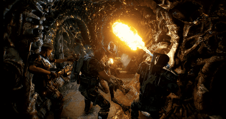 The first trailer for the new Aliens video game has arrived The first trailer for the new Aliens video game has arrived