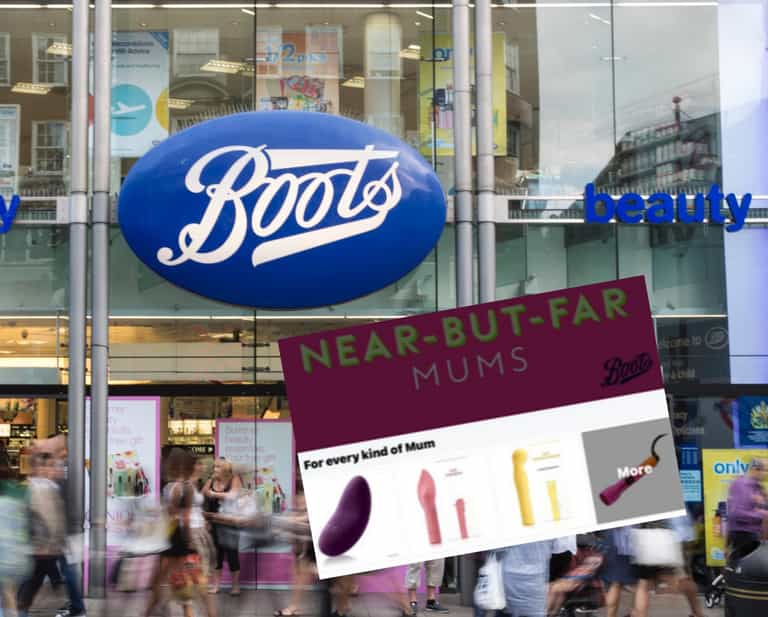 Boots apologises for advert on treating mothers to sex toys on Mother’s Day