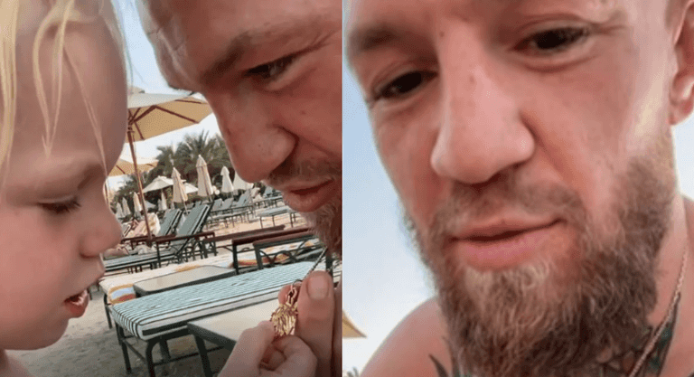 Conor McGregor slammed for encouraging son to ‘hit’ child in the face Conor McGregor slammed for encouraging son to ‘hit’ child in the face