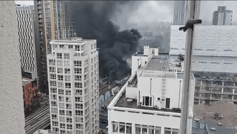 Large fire breaks out at Elephant and Castle station, south London
