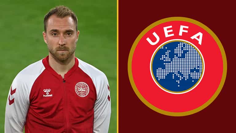 UEFA confirm Christian Eriksen has been stabilised after collapsing on the pitch