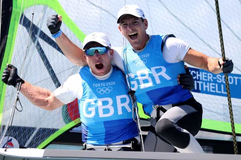 Team GB clinch gold in the sailing with men’s 49er class victory