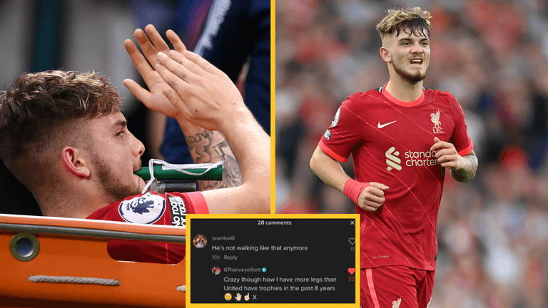 Harvey Elliott slaps back at Man United fan after disgusting TikTok comment