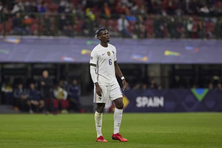 Paul Pogba gives passionate dressing room team talk during France Nations League win