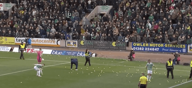 Celtic fans boo Remembrance Day minute’s silence before Dundee clash