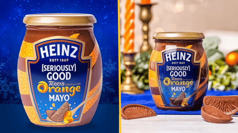 Heinz have just created a Terry’s Chocolate Orange mayonnaise for Christmas Heinz have just created a Terry’s Chocolate Orange mayonnaise for Christmas