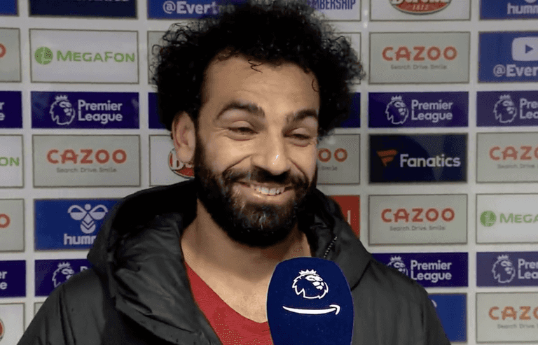 Mo Salah couldn’t help but laugh when asked about Ballon d’Or ranking