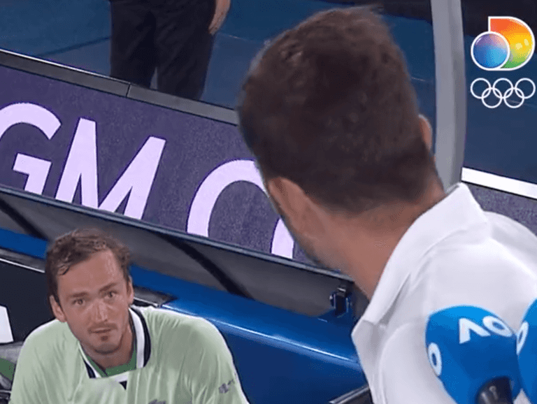 Daniil Medvedev loses his cool in explosive rant at Australian Open umpire