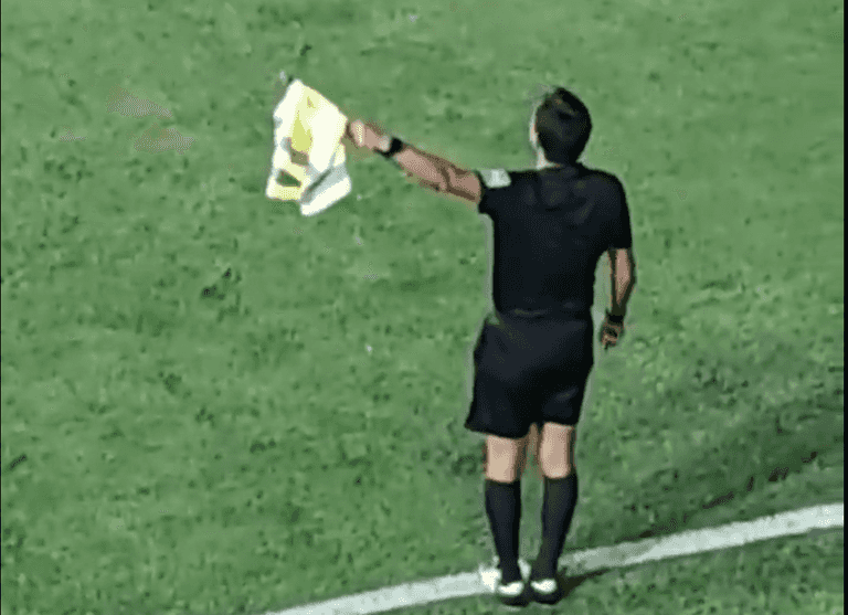 Linesmen forced to use hi-vis jackets as flags during World Cup qualifier