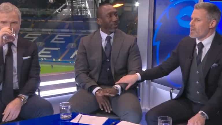 Carragher and Hasselbaink argue over Sadio Mane not being sent-off against Chelsea