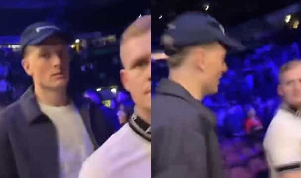Jordan Pickford taunted by rival fan at Amir Khan vs Kell Brook fight