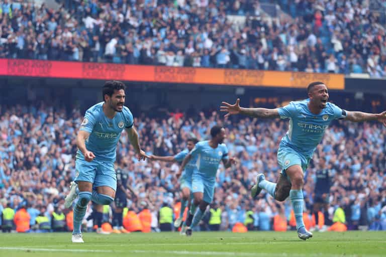 Gary Neville aims dig at Jamie Carragher in commentary for title-winning Man City goal