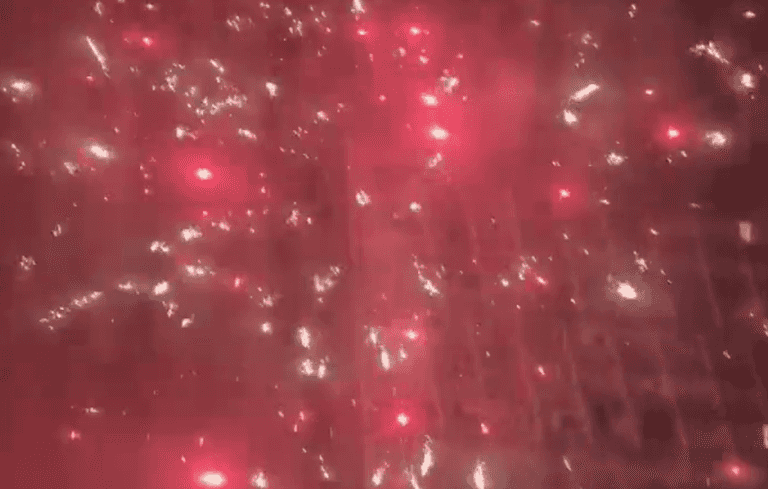 Everton fans set fireworks off outside Chelsea team hotel ahead of crucial clash