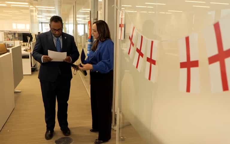 US diplomat rips up memorandum and performs a ‘Russo’ in superb Lionesses vid