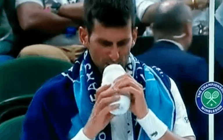 Novak Djokovic says he has ‘magic potion’ inside water bottle