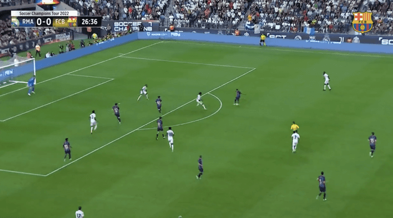 Raphinha scores stunning El Clasico goal as both sets of players clash