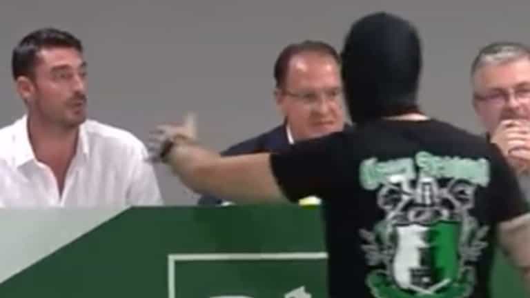 Albert Riera forced out of first Olimpija Ljubljana press conference by club ultras Albert Riera forced out of first Olimpija Ljubljana press conference by club ultras