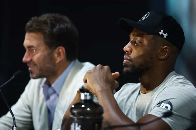Frank Warren dismisses ‘bull***t’ Eddie Hearn theory about Anthony Joshua meltdown