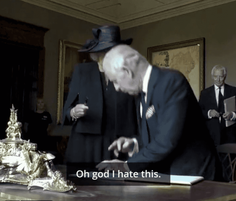 ‘I can’t bear this bloody thing’: Prince Charles completely loses it over leaking pen