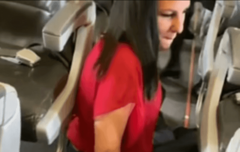 Passenger forced to crawl off plane after flight attendant demands she pays for wheelchair