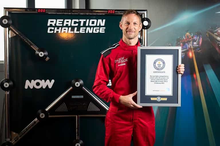 ‘I’ve still got it’: Jenson Button breaks reflex world record ‘I’ve still got it’: Jenson Button breaks reflex world record