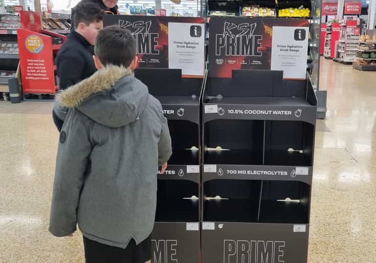 Prime fans who queued overnight for Sainsbury’s stock disappointed after being met with empty shelves
