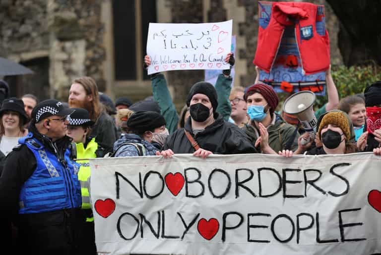 All migrants may be moved out of hotels to disused ferries and military bases, report claims