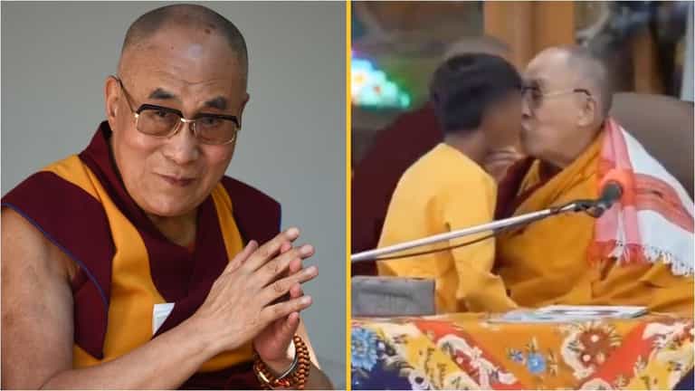 Dalai Lama issues apology after video shows him kissing boy on lips and asking him to ‘suck my tongue’