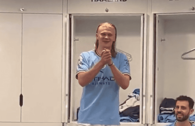Erling Haaland delivers passionate speech after breaking Premier League record