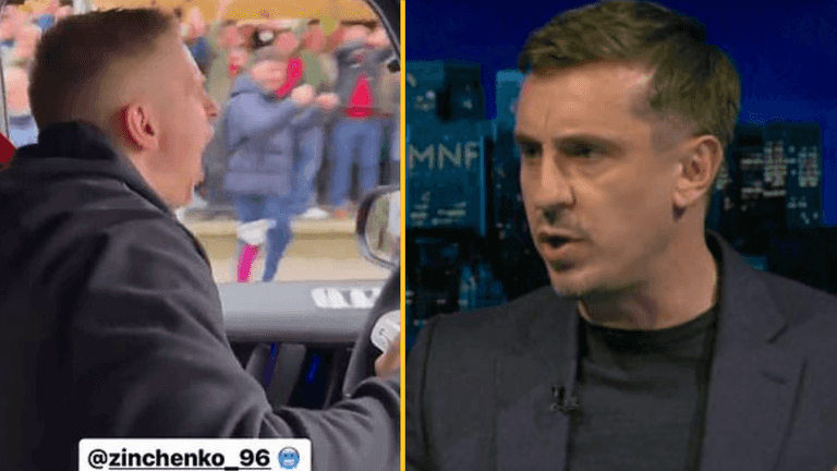 Gary Neville accuses Oleksandr Zinchenko of over-celebrating’ in title race