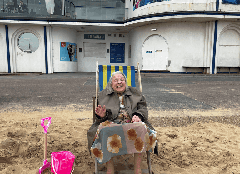 Woman celebrated her 101st birthday with a trip to her favourite beach – where she had not been for 25 years