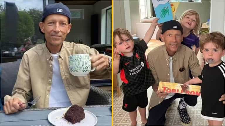 Jonnie Irwin shares touching Father’s Day pics with kids amid cancer battle