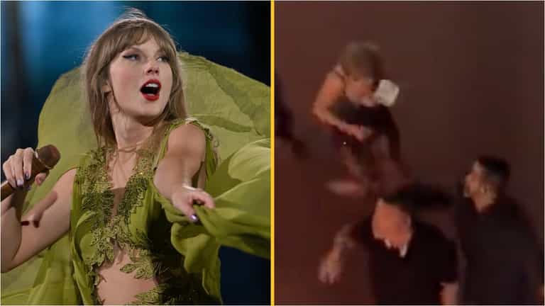 Taylor Swift becomes latest victim of worrying trend as fans throw objects at her Taylor Swift becomes latest victim of worrying trend as fans throw objects at her
